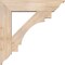 Ekena Millwork Merced Traditional Smooth Bracket w/ Offset Brace, Douglas Fir, 7 1/2"W x 32"D x 32"H BKT0806X32X32MRC01SDF - alternate 3